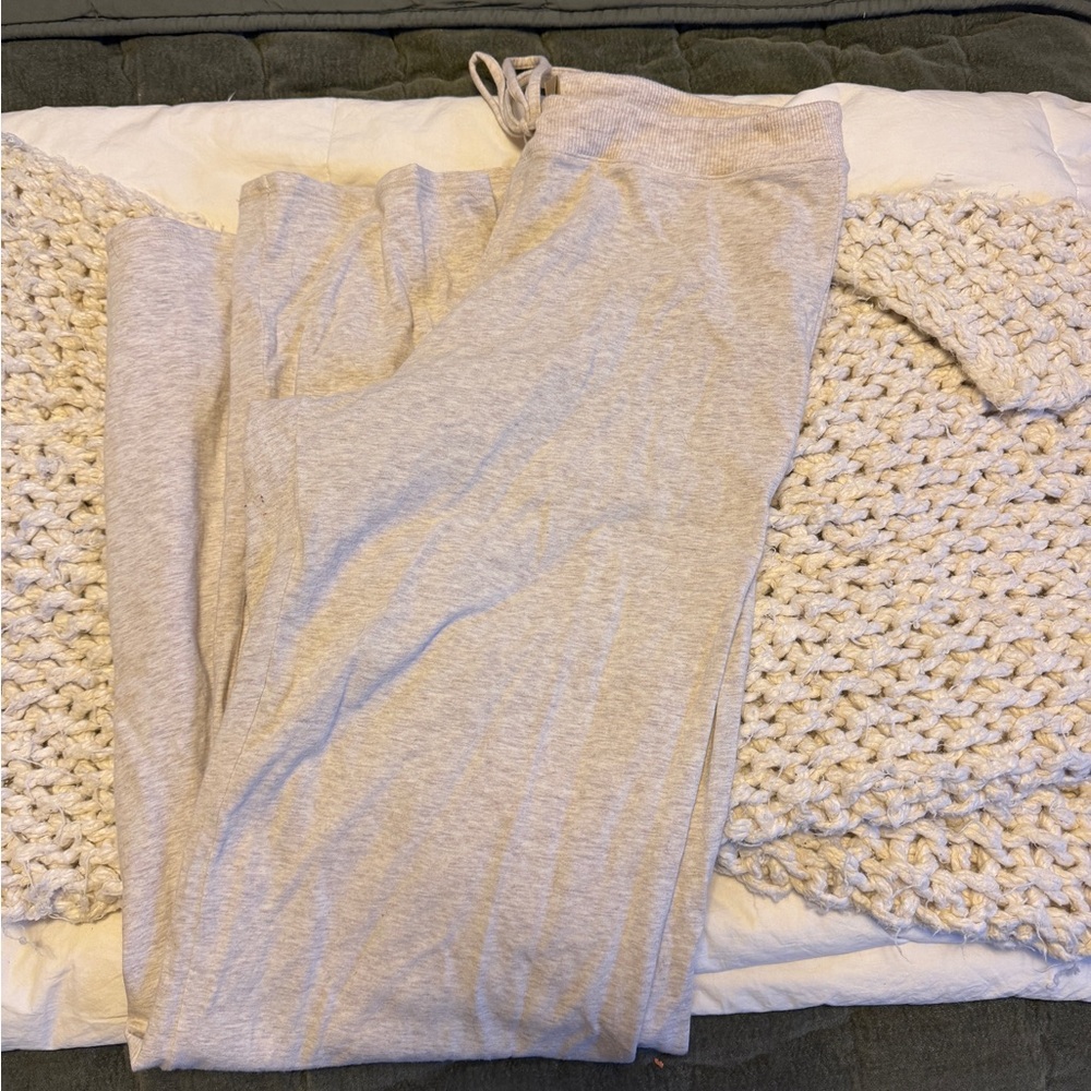 SKIMS Cream Straight Leg Pants